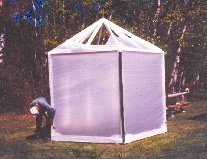 Five-Sided Greenhouse Using Our Plastic Poly